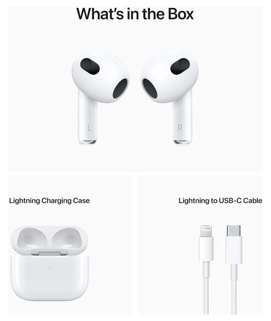 apple airpods 3rd gen in box