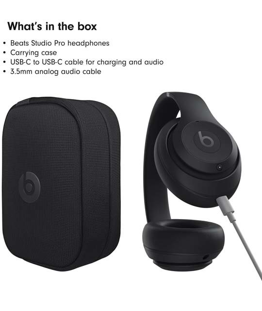 Beats Studio Pro - Wireless Bluetooth Noise Cancelling Headphones In the box