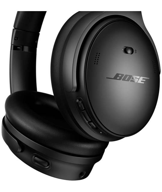 Bose QuietComfort Wireless Noise Cancelling Headphones Close Up