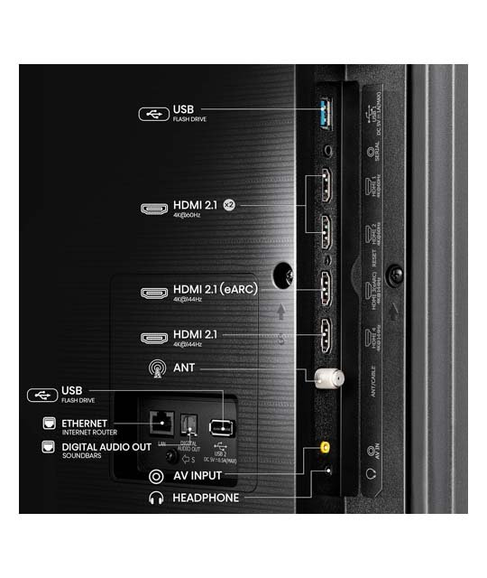 hisense 55U7N  back
