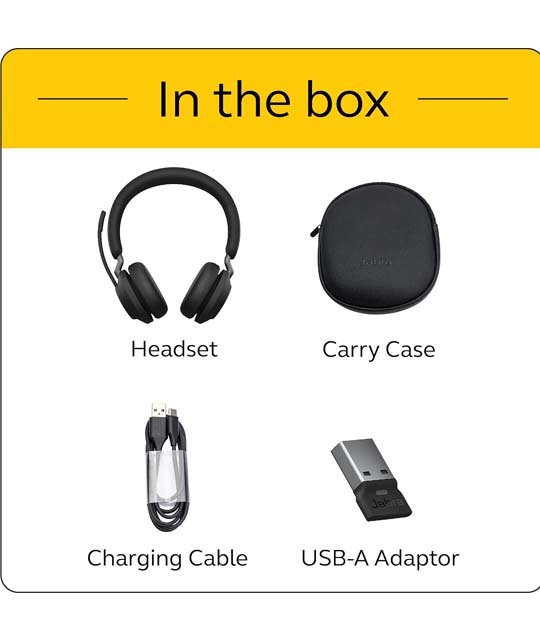Jabra Evolve2 65 UC Wireless Headphones in box