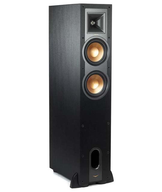 Klipsch Reference R-26FA Floorstanding Speaker 3/4 side view