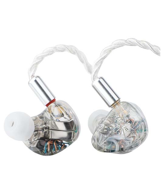 Linsoul Kiwi Ears Orchestra Lite Performance Custom 8BA in-Ear Monitor IEM with Detachable 4-core 7N Oxygen-Free Copper OFC Cable, Handcrafts Faceplate for Audiophile Studio Musician