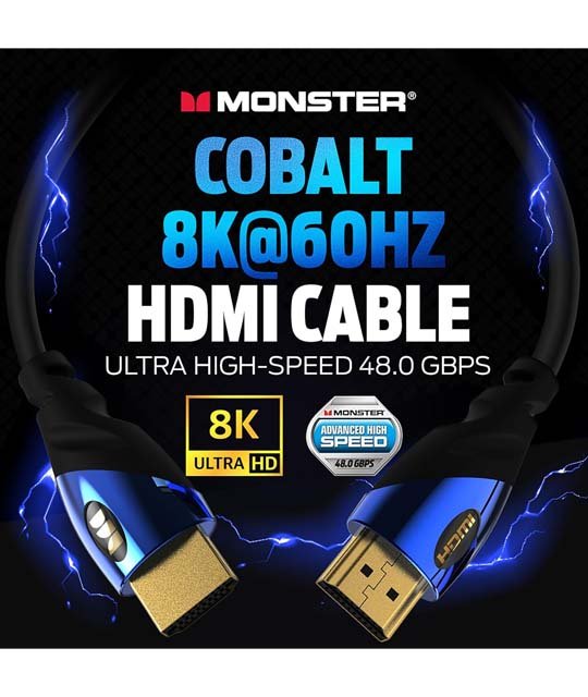 Monster 4Ft Ultra High-Speed Cobalt 2.1 HDMI 48.0 GBPS