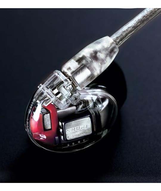 Shure SE846-CL-A Professional Headphones close up