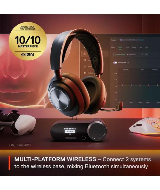 SteelSeries Arctis Nova Pro Wireless Multi-System Gaming Headset info