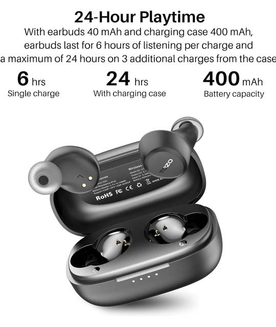 tozo a1 mini wireless earbuds 24 hour playtime